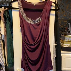 Charlotte Russe Maroon Tank top - (M)